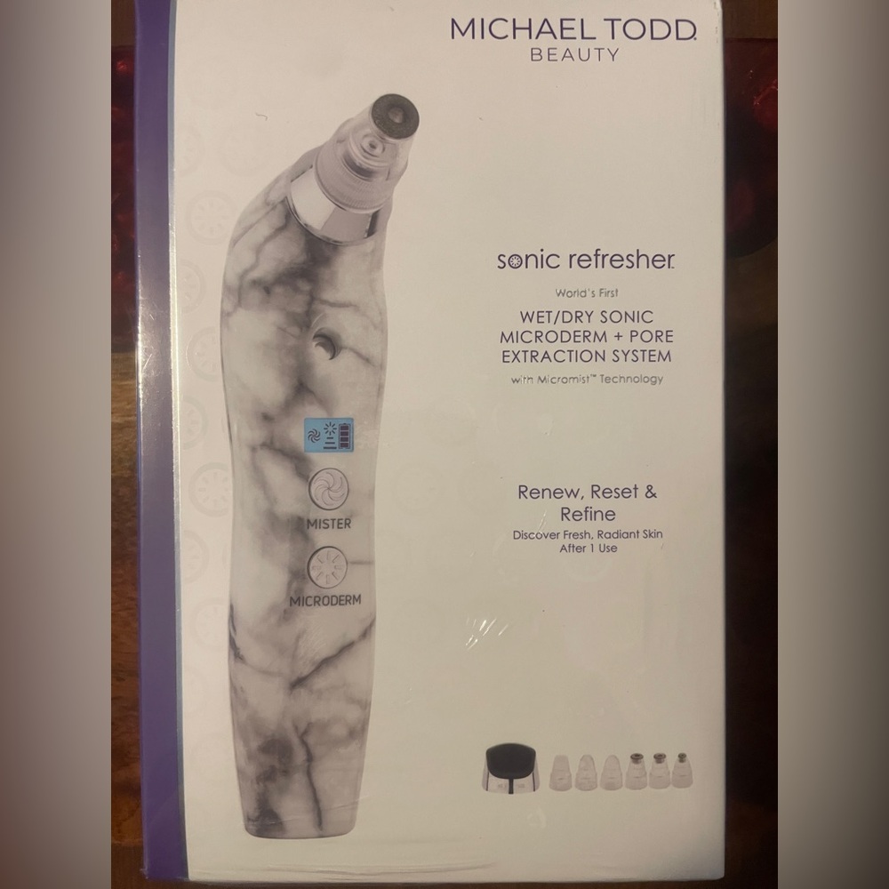 💕Michael Todd Beauty Sonic Refresher Wet/Dry Sonic Microderm & Pore Extraction